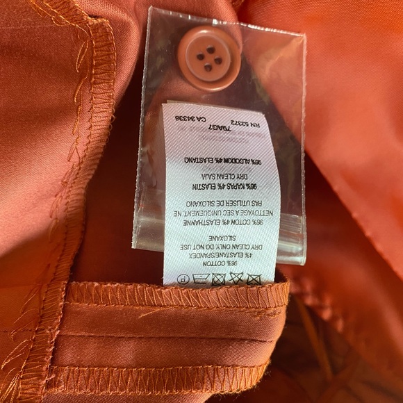 French Connection Rusty Red Pleated Shorts Size 8 - Picture 4 of 5